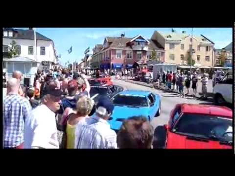 Horrifying Moment Sports Car Hits Crowd  in Borgholm, Sweden