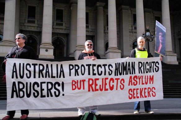 Banner - Australia Protects Human Rights Abusers but Rejects Asylum Seekers