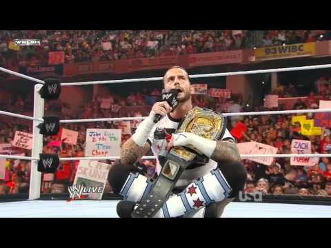 WWE Monday Night Raw 01 August 2011 | CM Punk Returns as WWE Champion [1/2]