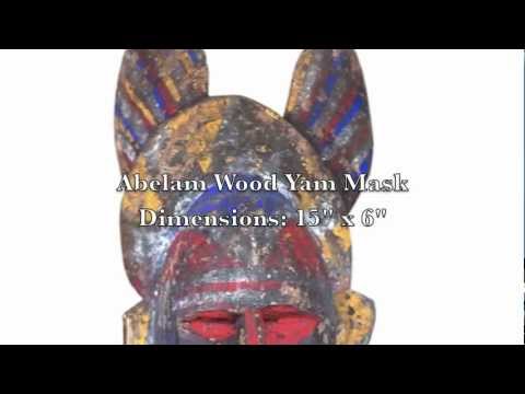 Papua New Guinea Sepik Art Masks, Abelam, Barak, Boiken, Kubalia, Ramu River, Video 1