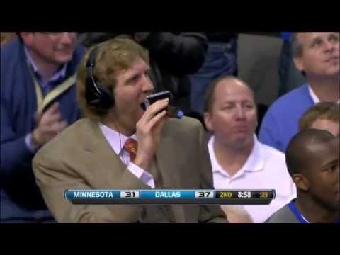 Dirk Nowitzki color commentary during Mavs game - 