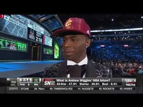 2014 NBA Draft - #1 Pick Overall - Andrew Wiggins - Cleveland Cavaliers