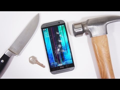 All New HTC One (M8) Scratch & Hammer Test!