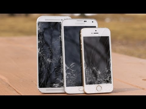 HTC One M8 vs Samsung Galaxy S5 vs Apple iPhone 5s Drop Test!