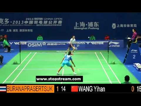 QF - WS - Porntip Buranaprasertsuk vs Wang Yihan - 2013 China Open