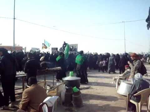 Ziyarat Arbaeen 2012 walk from Najaf, Iraq to Karbala, Iraq part 2