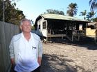 The Sunshine Coast tradesman who lost his Mudjimba home in a fire is staying positive, despite only being left with his ute and the clothes on his back.