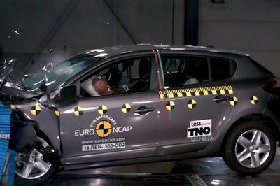 Renault's Megane hatch received a three-star result in crash testing.