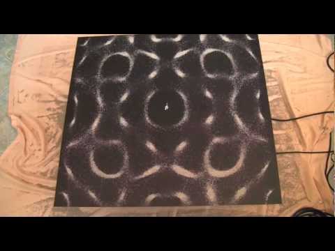 Cymatics experiment  tonoscope 432-440Hz