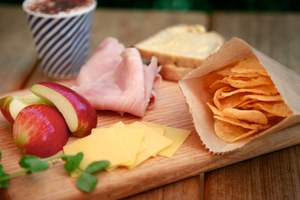 Kids' lunch at The Farm Cafe at the Collingwood Children's Farm.