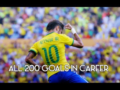 Neymar Jr All 200 Goals in Career • 2009 - 2014 • HD