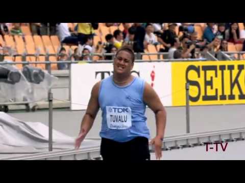 Fat Guy Sogelau Tuvalu 100m - 15.66