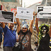 Bala, Aman and Janet on Bangalore's MG Road