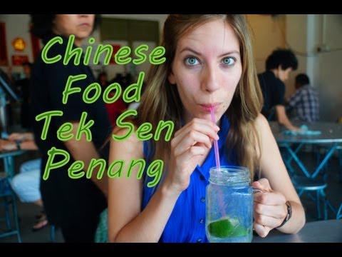 Eating delicious Malaysian Chinese Food at Tek Sen Restaurant in Georgetown - Penang, Malaysia