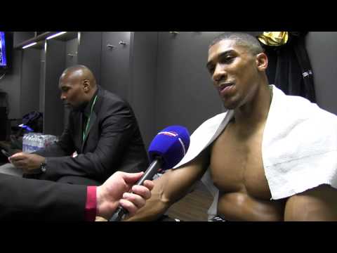 Video Interview with Anthony Joshua after his 1st round win over Matt Legg at Wembley #FrochGroves2