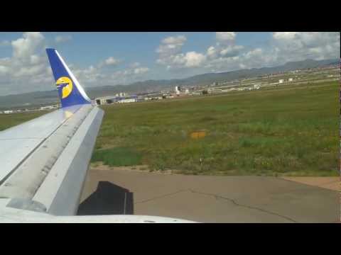 Landing at Chinggis Khaan International Airport, Ulaanbaatar, Mongolia