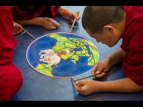 Sand Mandala Creation at the University of Notre Dame