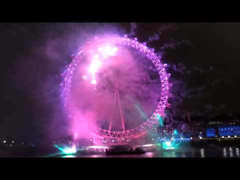 London EYE New Year Fireworks 2012