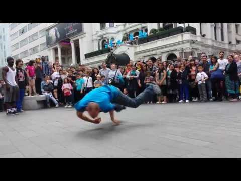 Awesome guys dancing  - Leicester Square, London