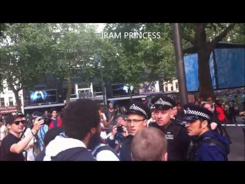 Police Trouble in London Leicester Square