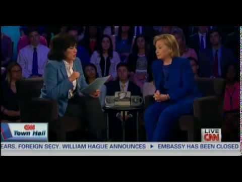 Hillary Clinton CNN Town Hall Interview 6/17/2014 (Part 1)