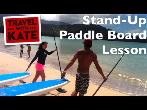 Stand Up Paddle Board Lesson in Kauai on Travel with Kate