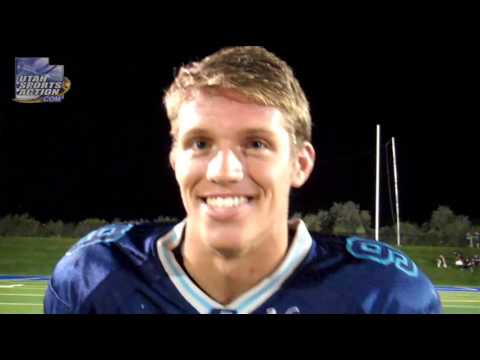 Prep football: Cole Nelson (Juan Diego)  post-game interview after the Ben Lomond game 09-13-13