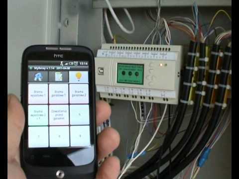 Intelligent house internet programmable relay PLC PC & Android home automation