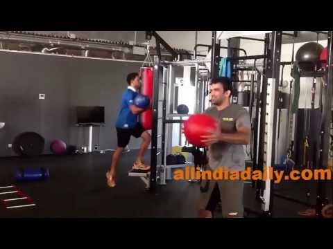 Yuvraj Singh and Zaheer Khan Training at France