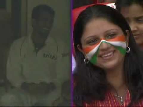 Girl flirting with zaheer khan during match