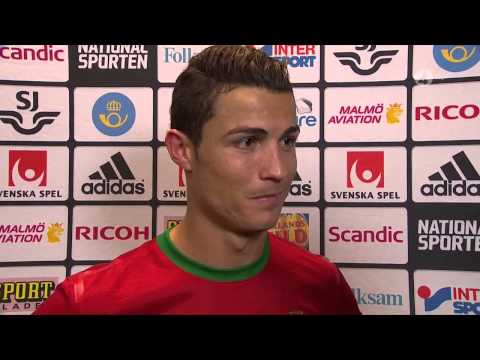 Cristiano Ronaldo Interview After Qualifying Against Sweden HD 720p - 19/11/2013