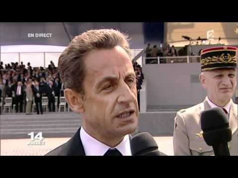 Défilé du 14 juillet 2011 - INTERVIEW DE NICOLAS SARKOZY