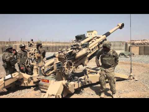 U.S Army - Howitzer Live Fire Training at FOB Shank