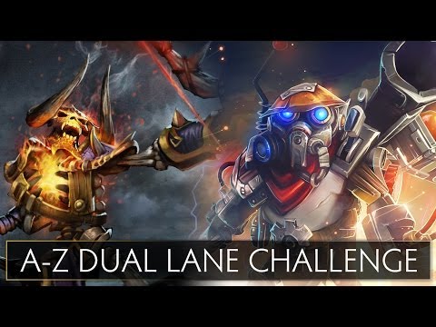 Dota 2 A-Z Dual Lane Challenge - Clinkz and Clockwerk