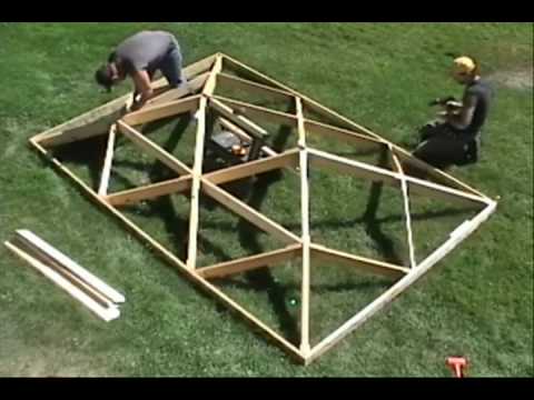 World's Fastest Wooden Hip Roof.wmv