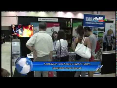 Azerbaijan presented at Los Angeles Times Travel Show 2014 (AzTV report in Azerbaijani)