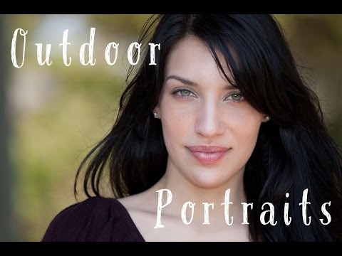 Outdoor Portraits Tutorial: How to use natural light and fill flash with digital photography