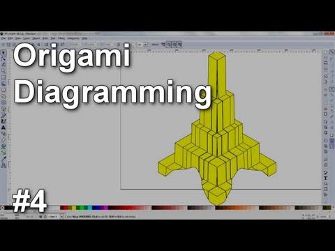 Origami Diagramming #4 - Simple 3D objects