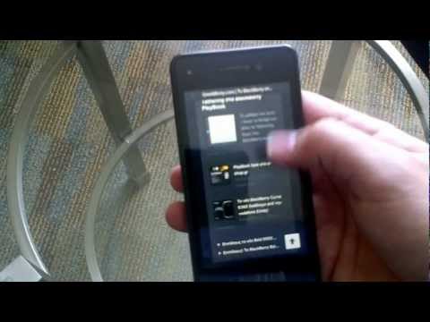 BlackBerry 10 Dev Alpha Unboxing and OS Tour [Greek language]