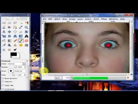 How To Remove Red-Eye Effect - Using Gimp