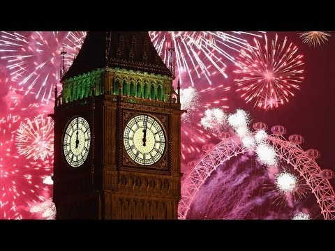 London's 2014 New Year Firework Display - 1080p