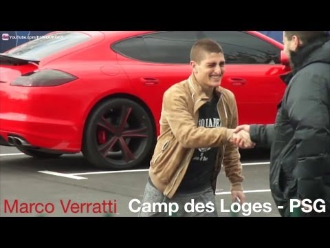 Marco Verratti en Audi Q5 au Camp des Loges - PSG