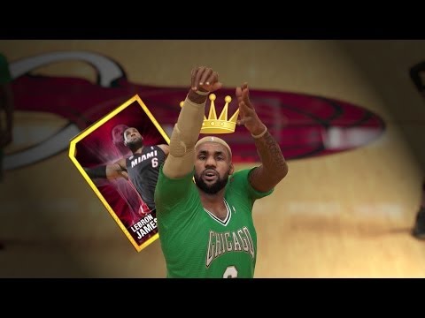 NBA 2k14 MyTeam | King LeBron James in Playoff form teams up with 2 Spurs