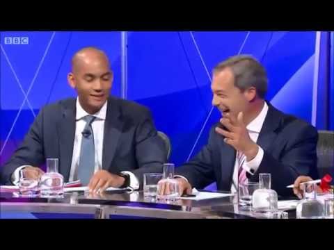 UKIP Nigel Farage - Four against one, BBC Question time May 2014