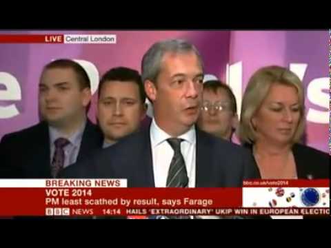 Nigel Farage immensely proud of UKIP election victory 2014