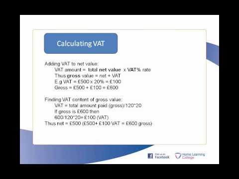 Accounting Basics Lesson 2: VAT