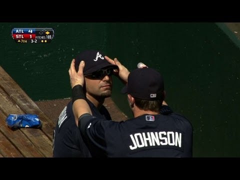 Braves pull bubble gum prank on C. Johnson