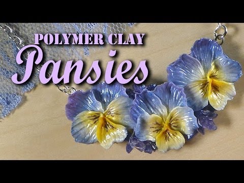 Polymer Clay Flowers; Pansy Tutorial