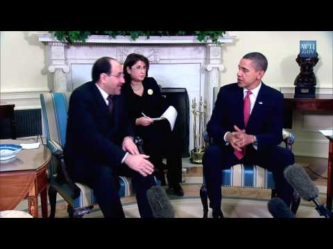 President Obama and Iraqi PM Nuri al-Maliki Address the Press