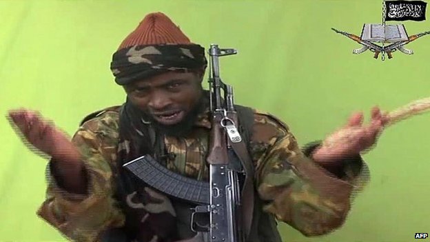 A screen-grab taken on 12 May 2014, from a video released by Nigerian Islamist extremist group Boko Haram 